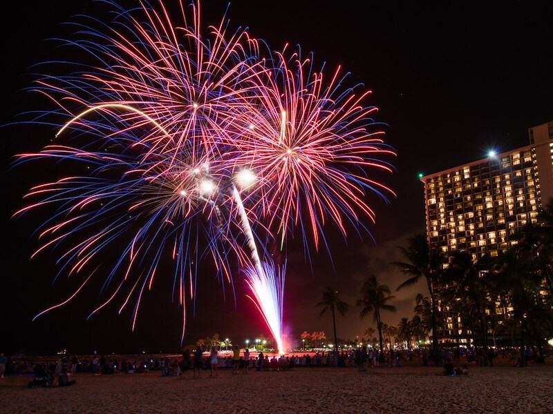 Waikīkī fireworks