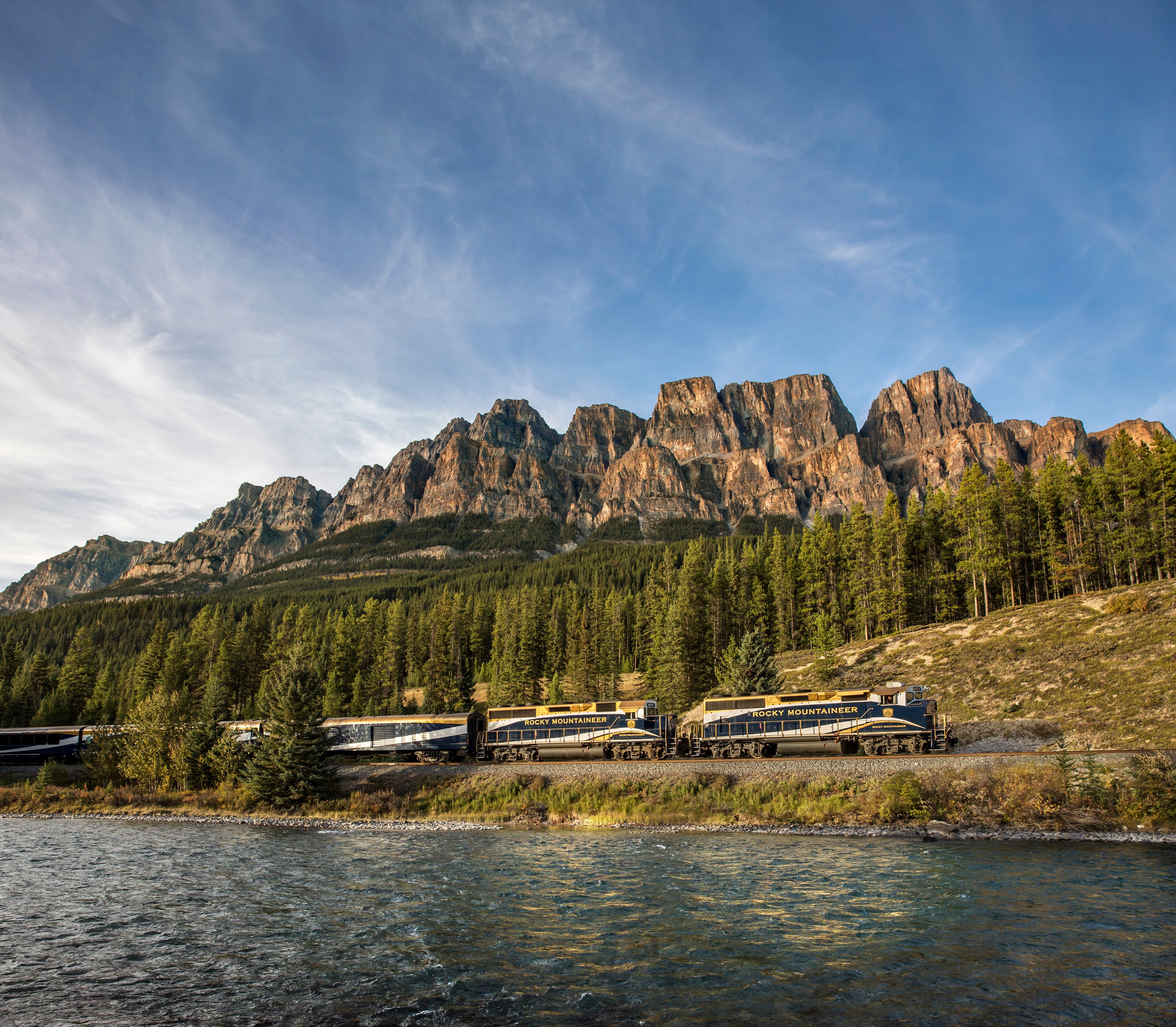 <p>The Rocky Mountaineer provides guests with two days of striking Canadian views.</p>