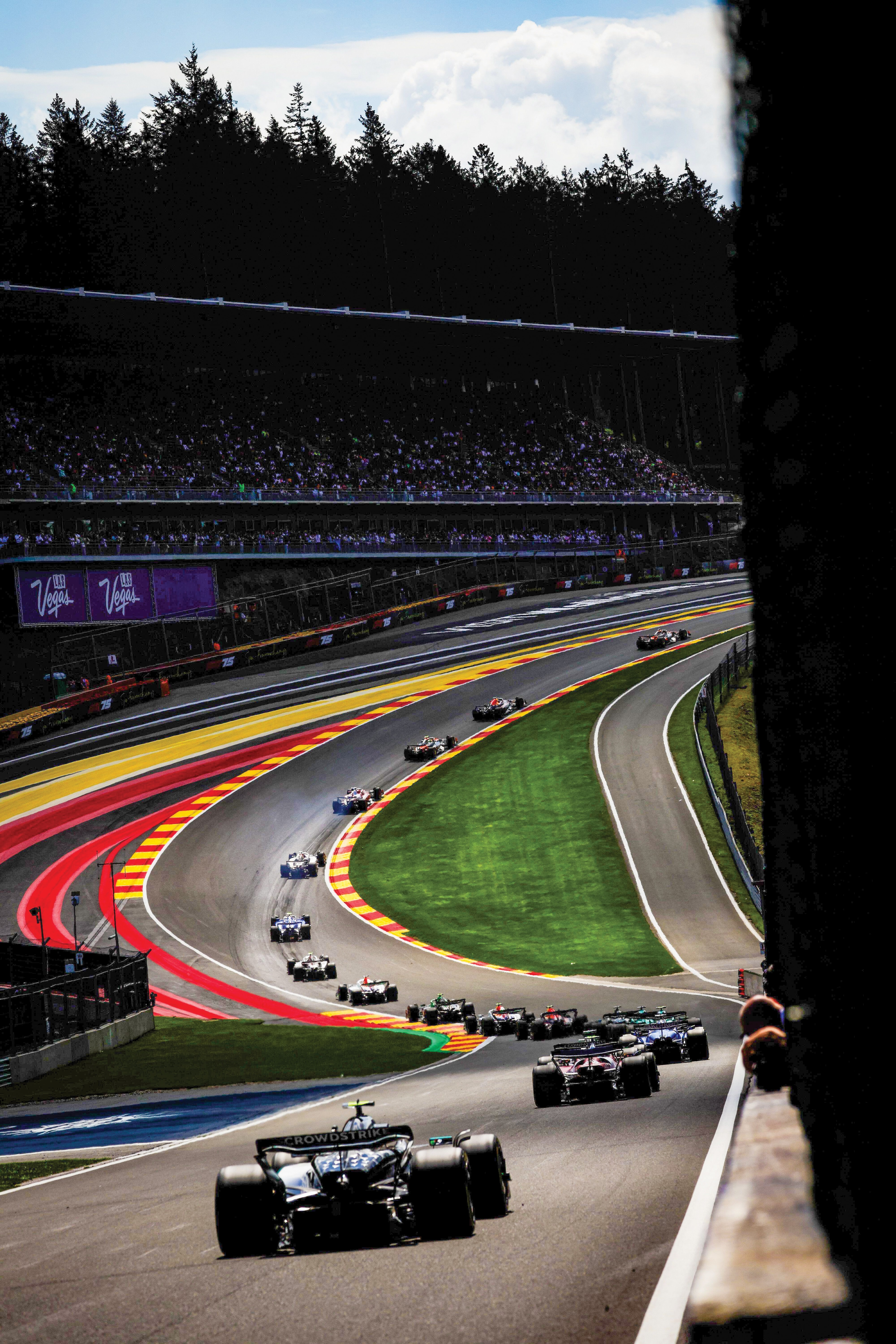 <p>The famous Eau Rouge corner of the Circuit de Spa-Francorchamps in Belgium.</p>