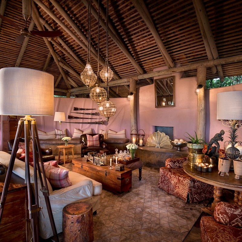 The camp's cozy North Guest Area