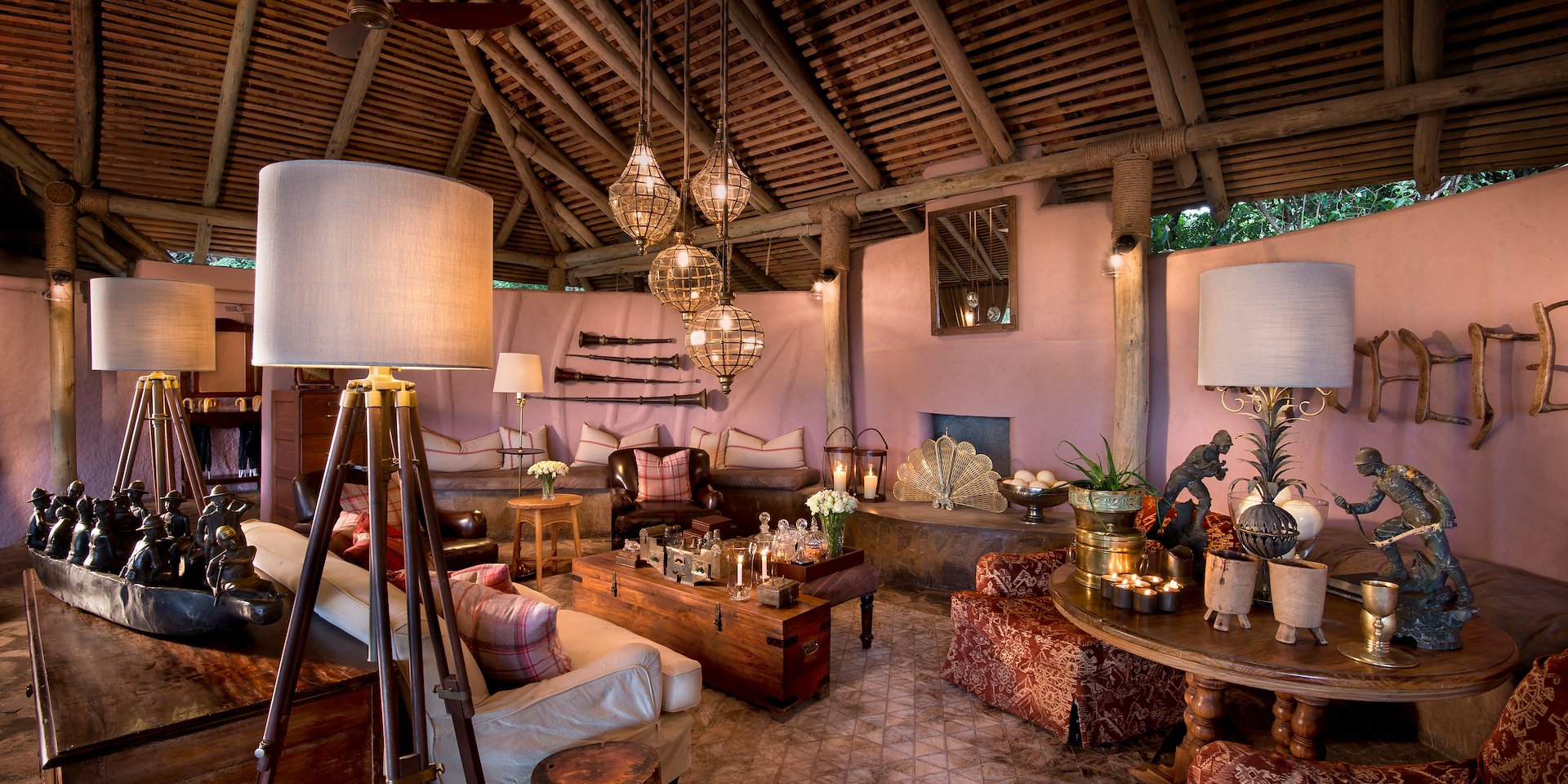 The camp's cozy North Guest Area