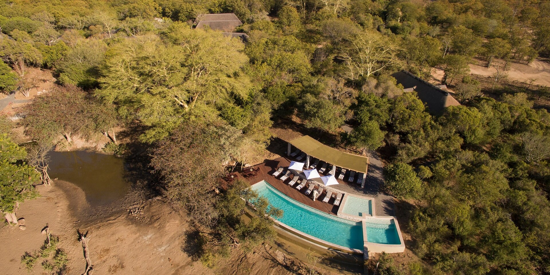 The lodge is located on a private concession inside Kruger National Park