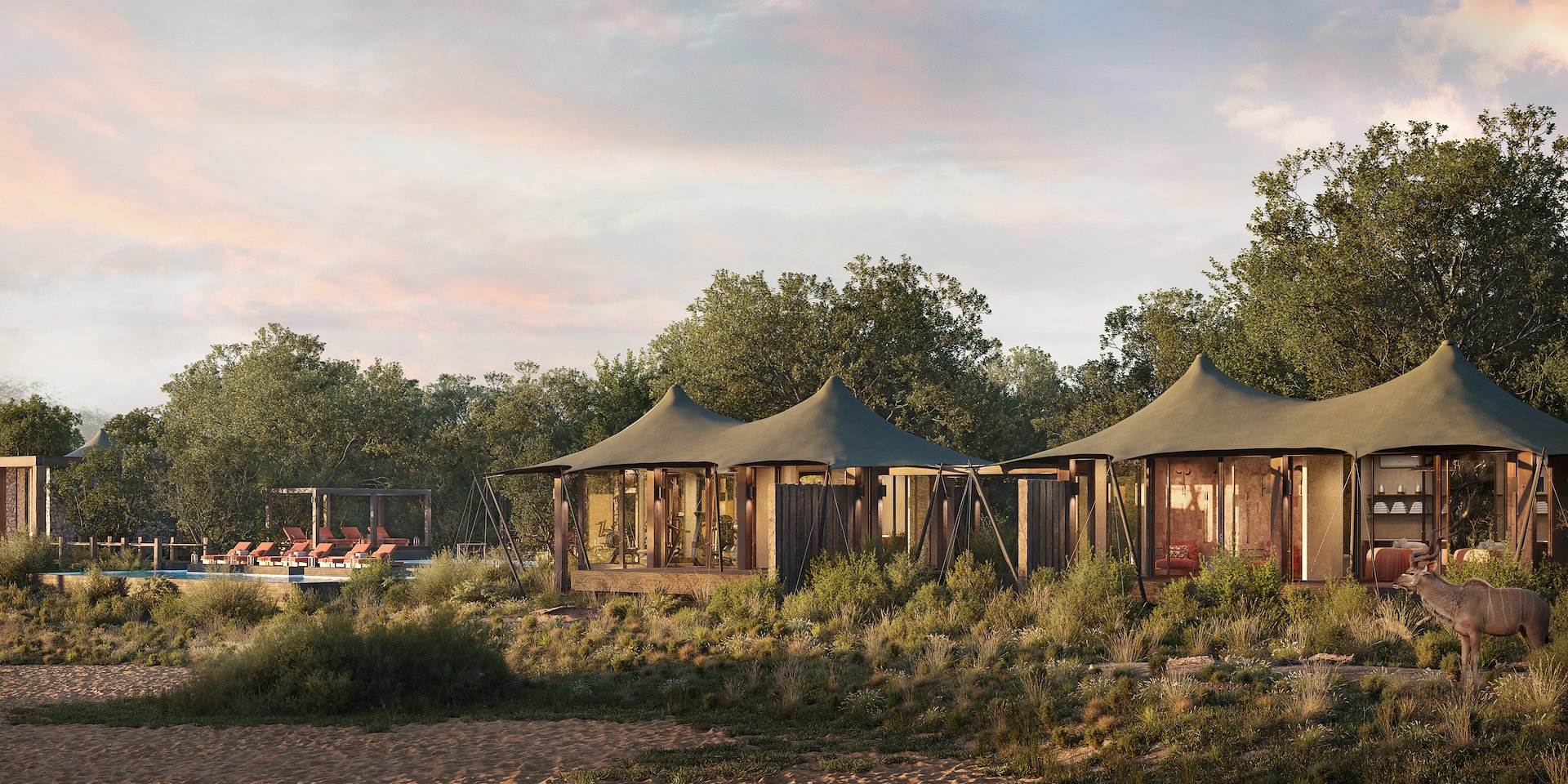 The camp's gym and wellness spa