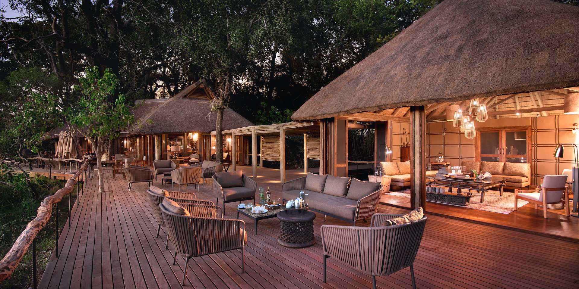 Guests Can Enjoy Drinks with a View on the Outdoor Deck