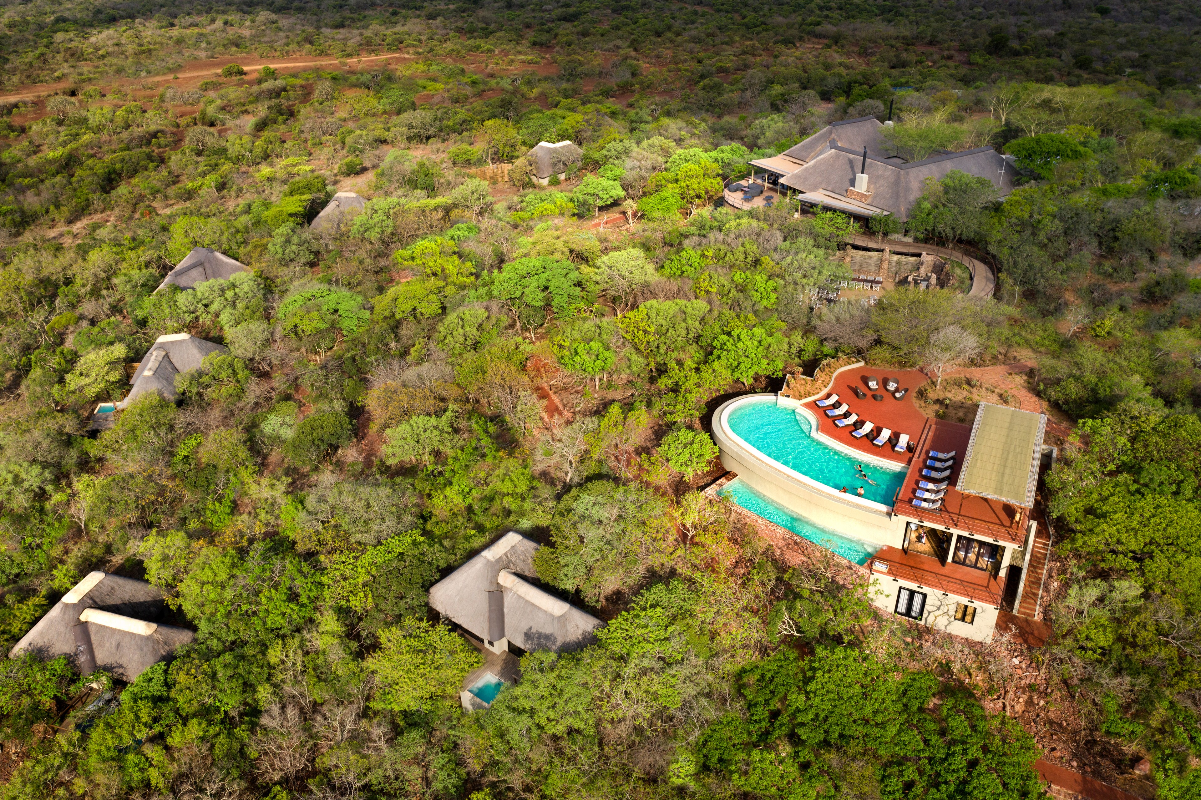 The Lodge Is Perched on a Hilltop with Views of the Lebombo Foothills