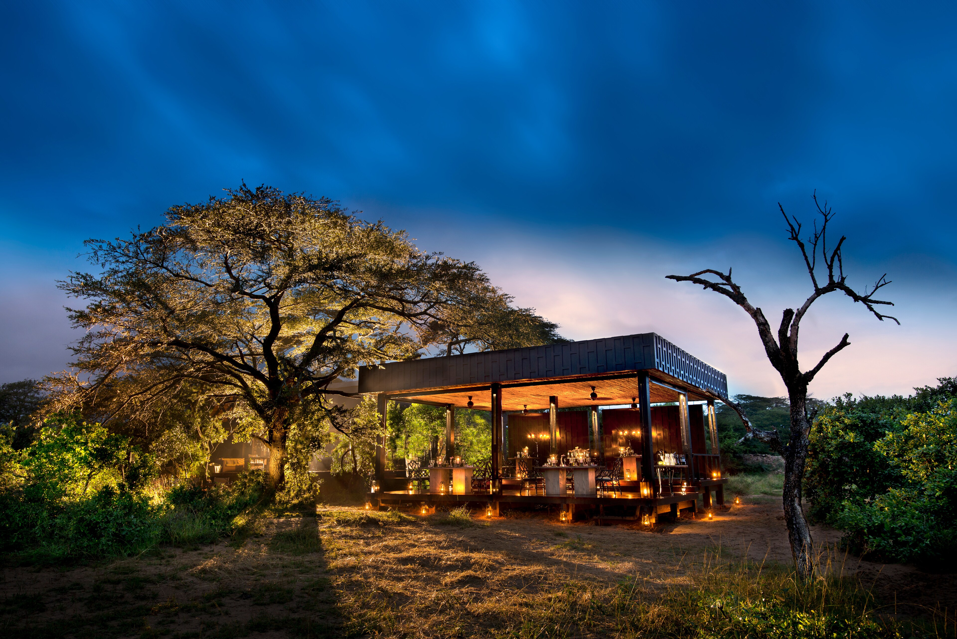 The Guest Area at Sunset