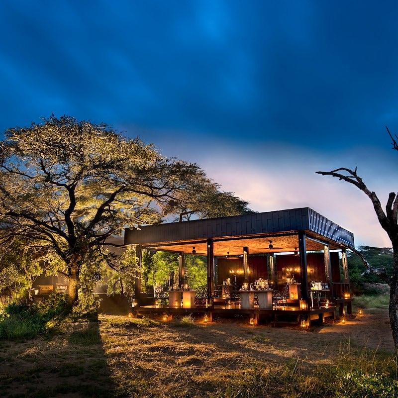The Guest Area at Sunset