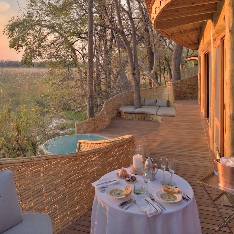 Guest Suites Open to a Private Multi-Level Deck with a Plunge Pool