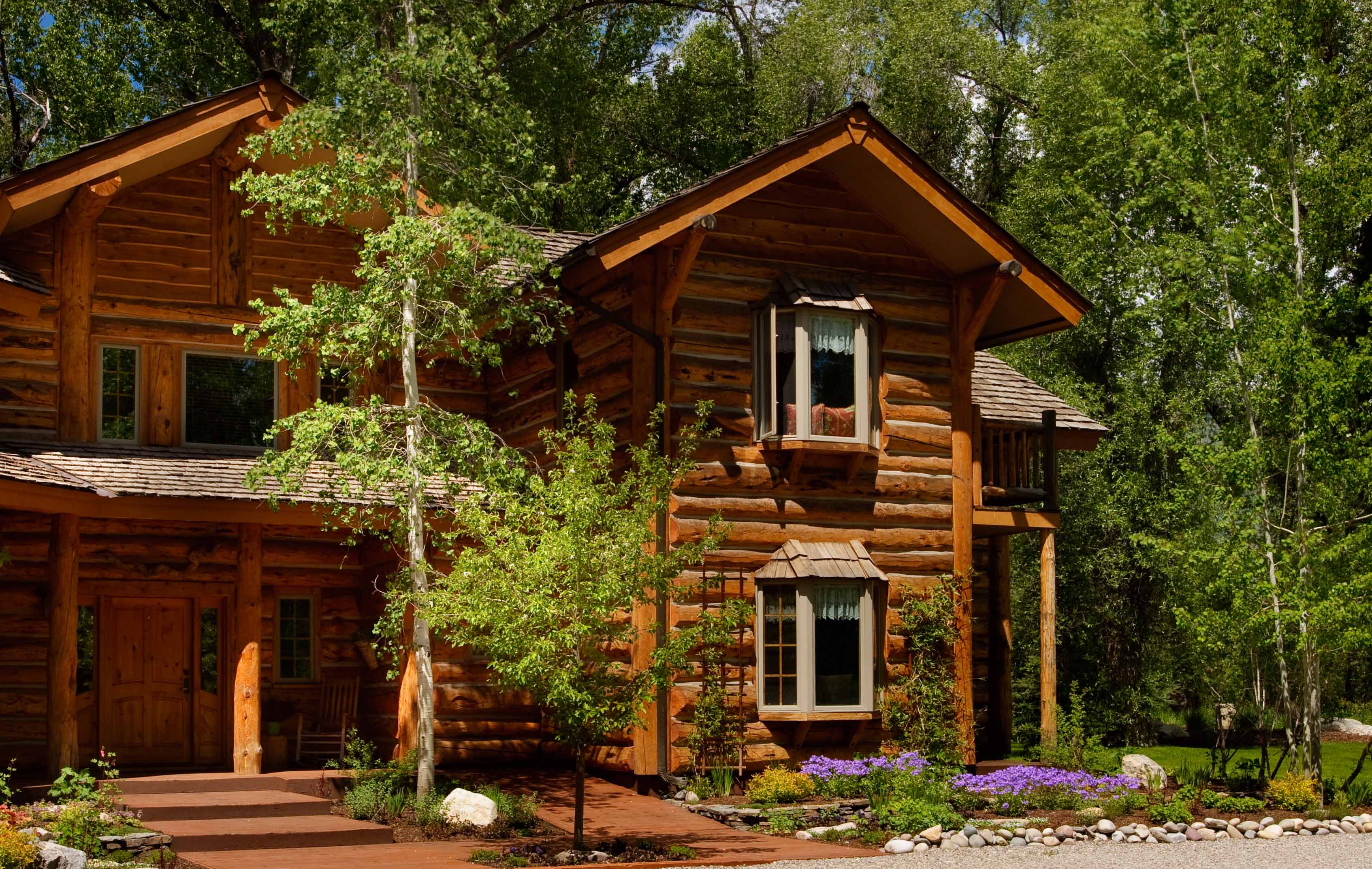 The Lodge Is Constructed of Reclaimed Yellowstone Logs