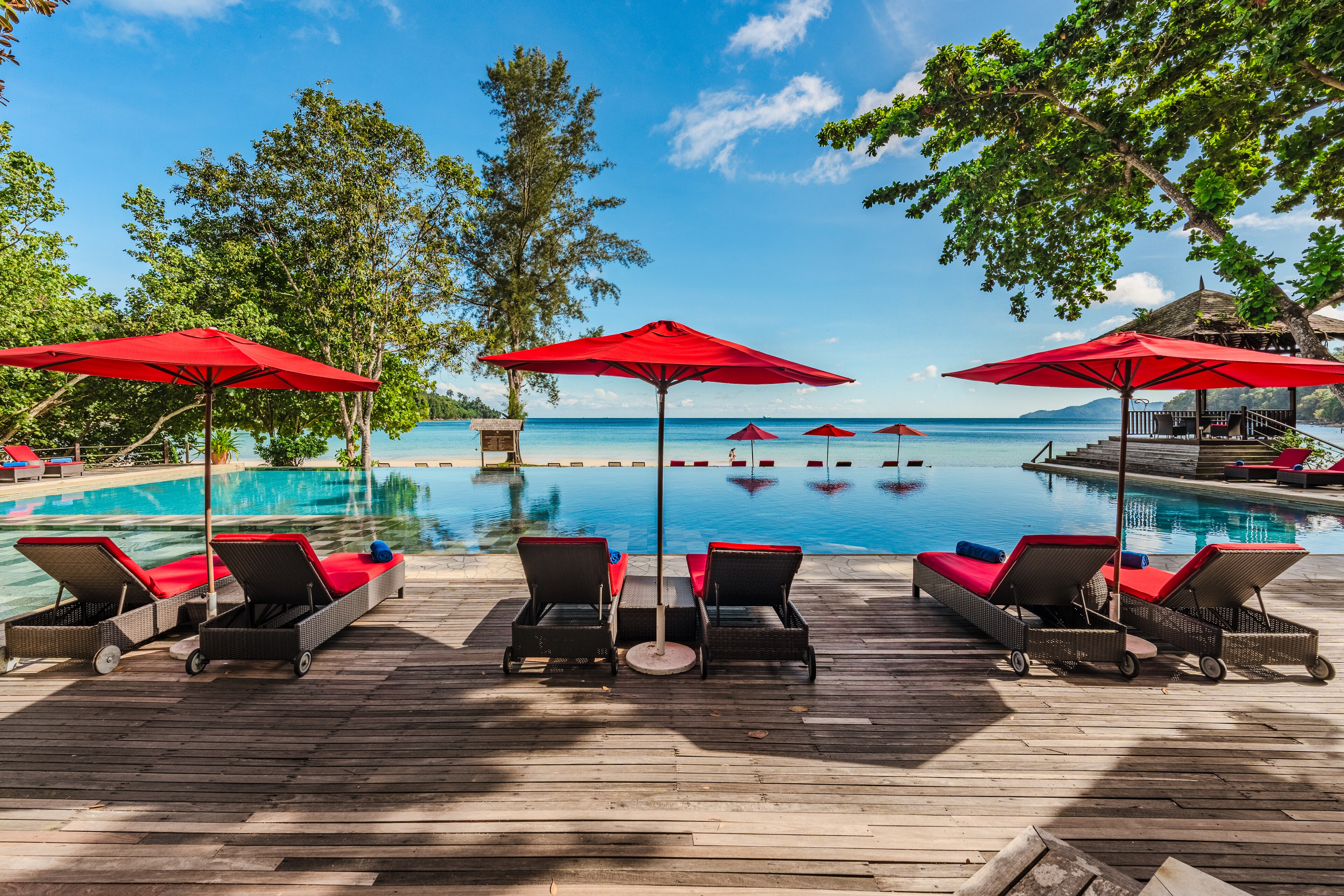 The Infinity Pool Boasts Unimpeded Views of the Bay