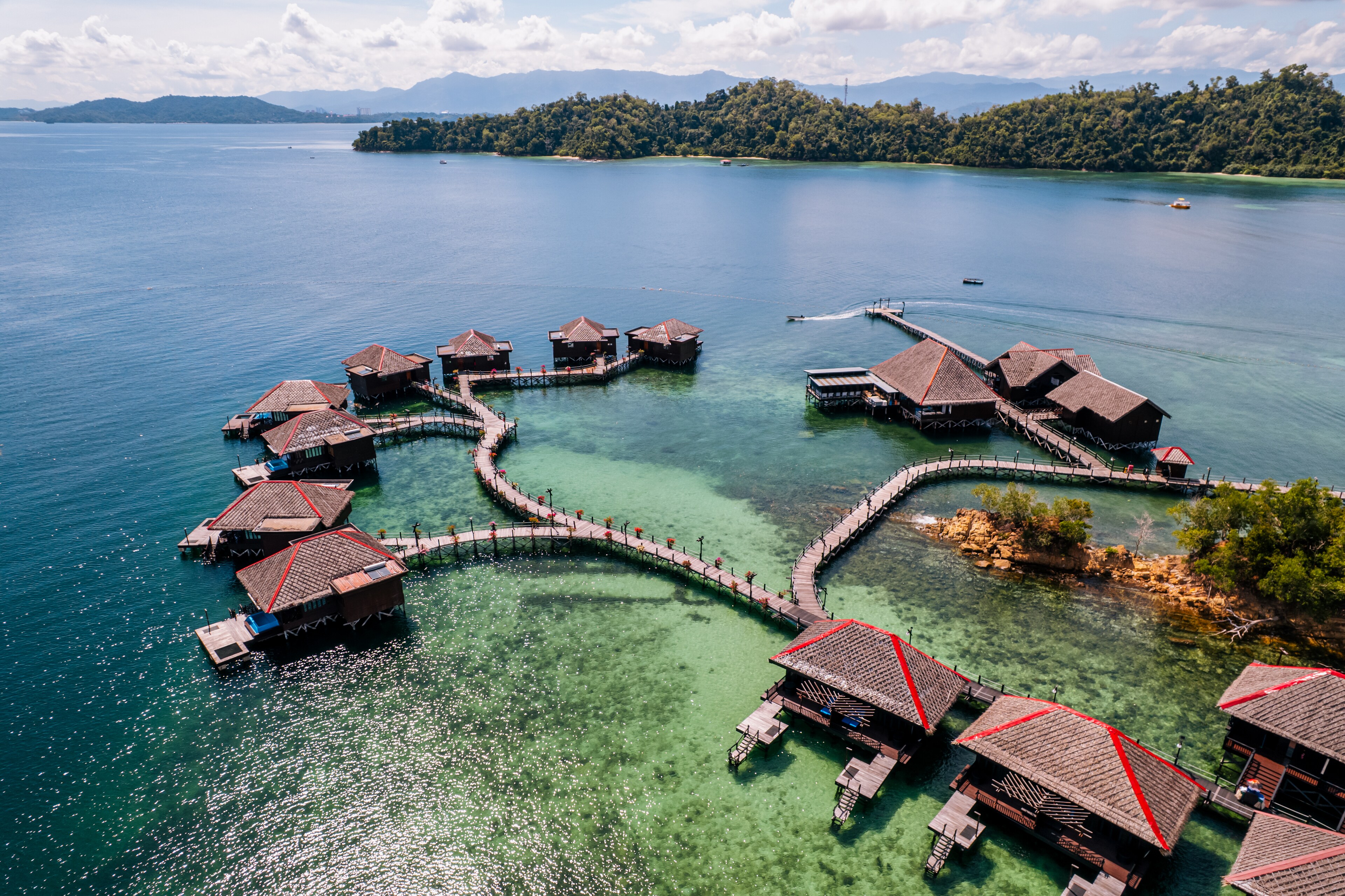 45 of the Resort's Tropical Villas Are Over Water