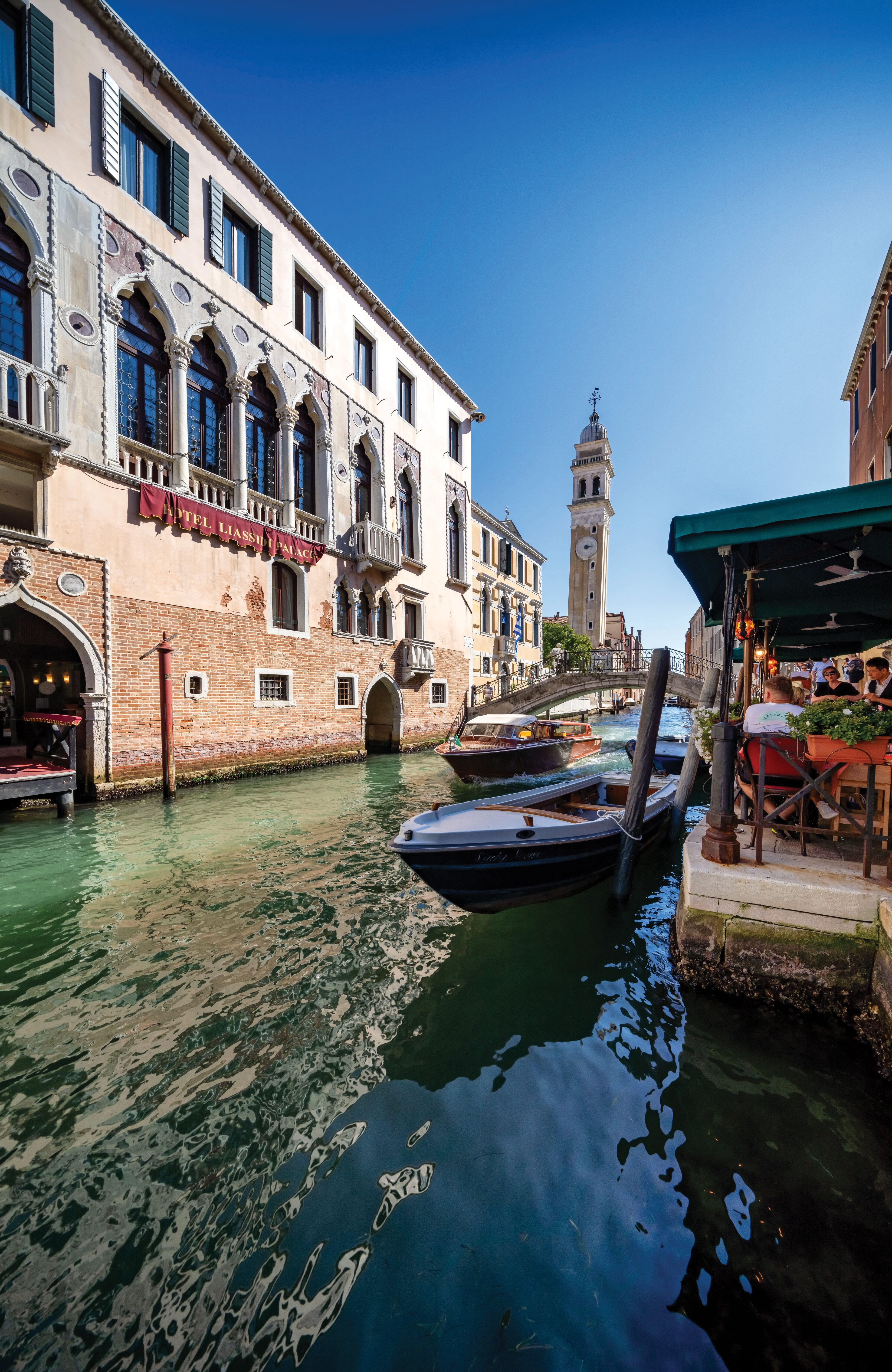 <p>The leaning tower of San Giorgio dei Greci in Venice.&nbsp;</p>