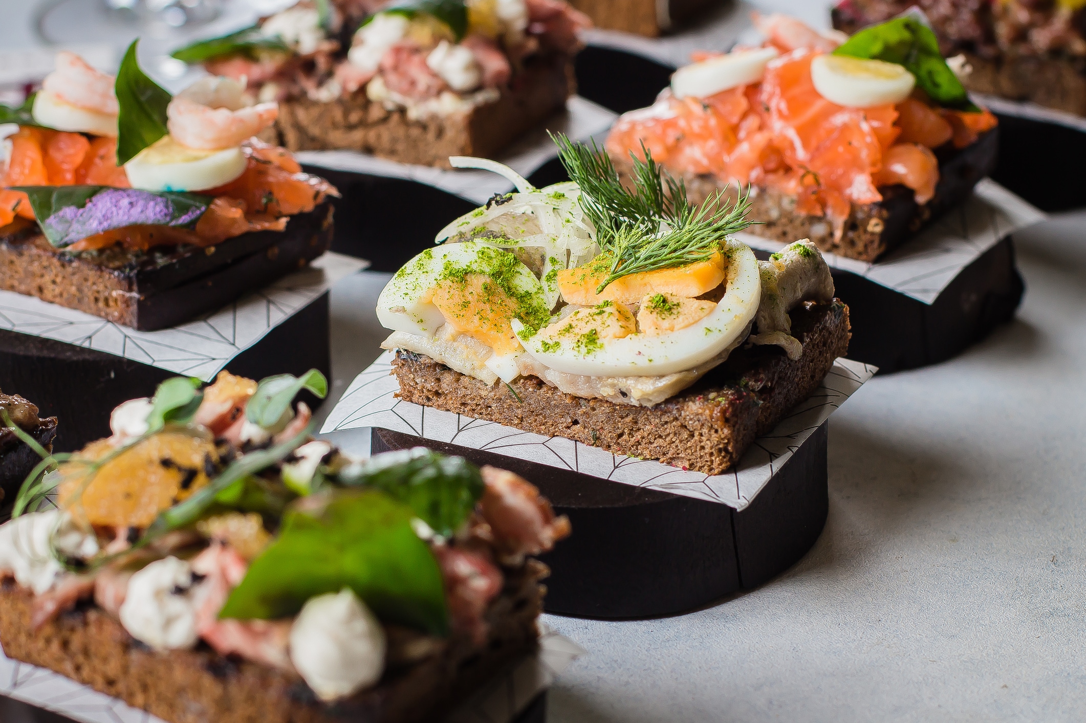 <p>Smørrebrød, a popular Danish open-faced sandwich, offers a wide variety of toppings to choose from.</p>