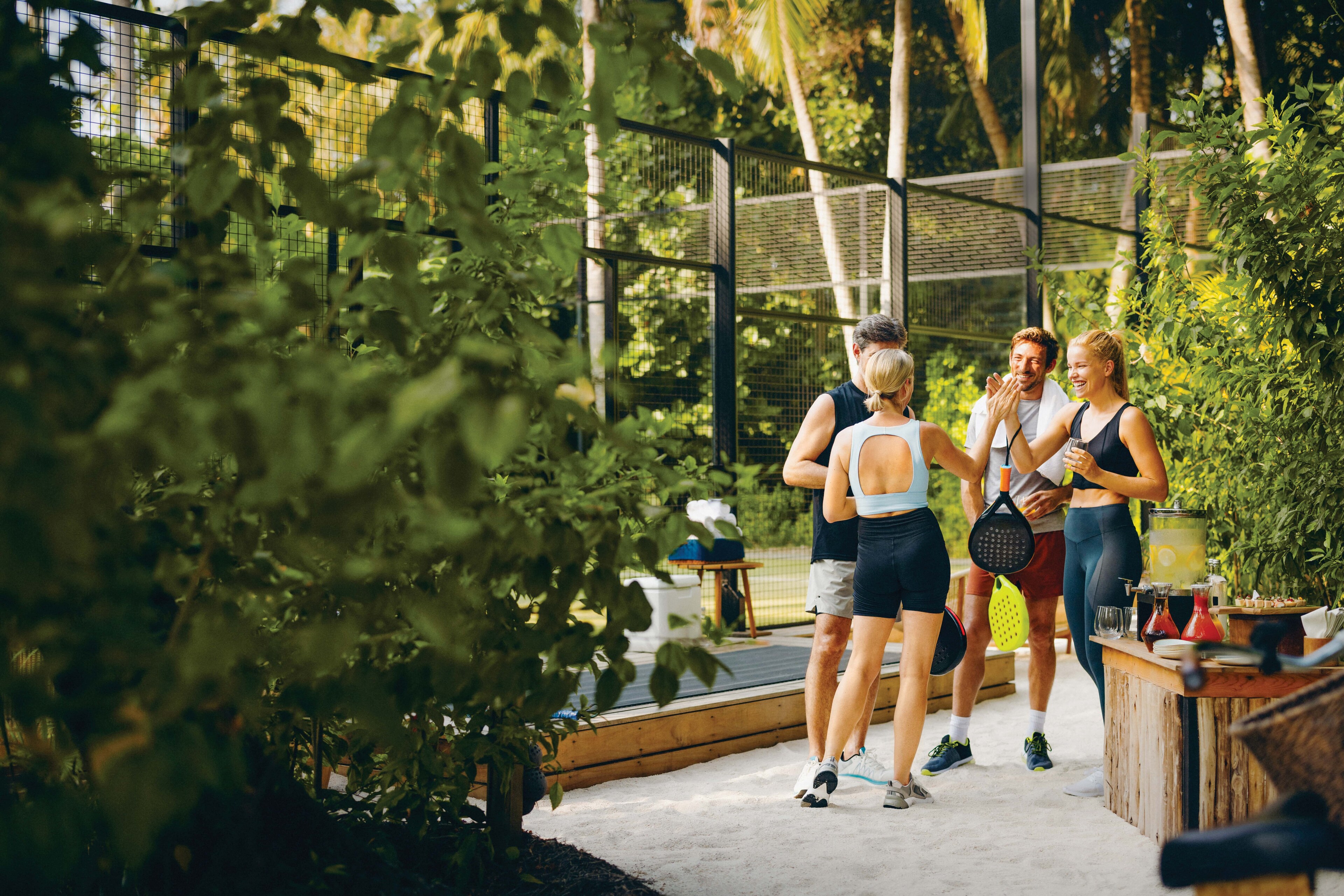 <p>The social side of padel makes it a popular sport.&nbsp;</p>