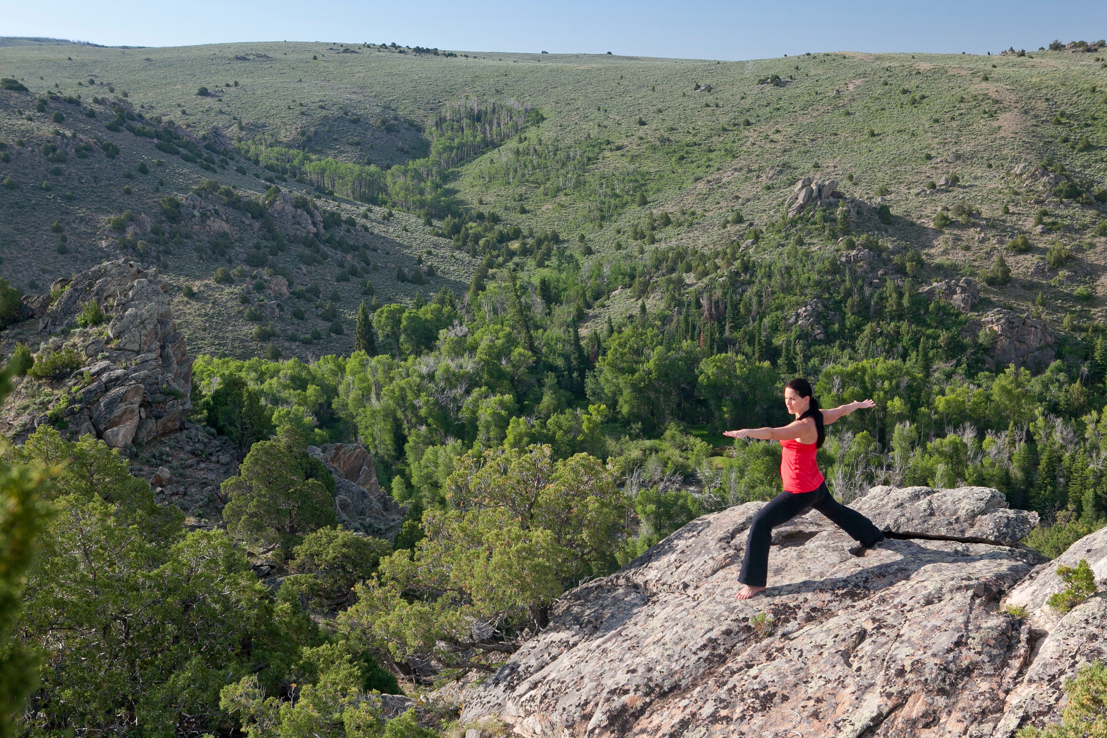 <p>The Brush Creek Luxury Ranch Collection takes wellbeing far beyond the spa, with yoga sessions immersed in nature.</p>