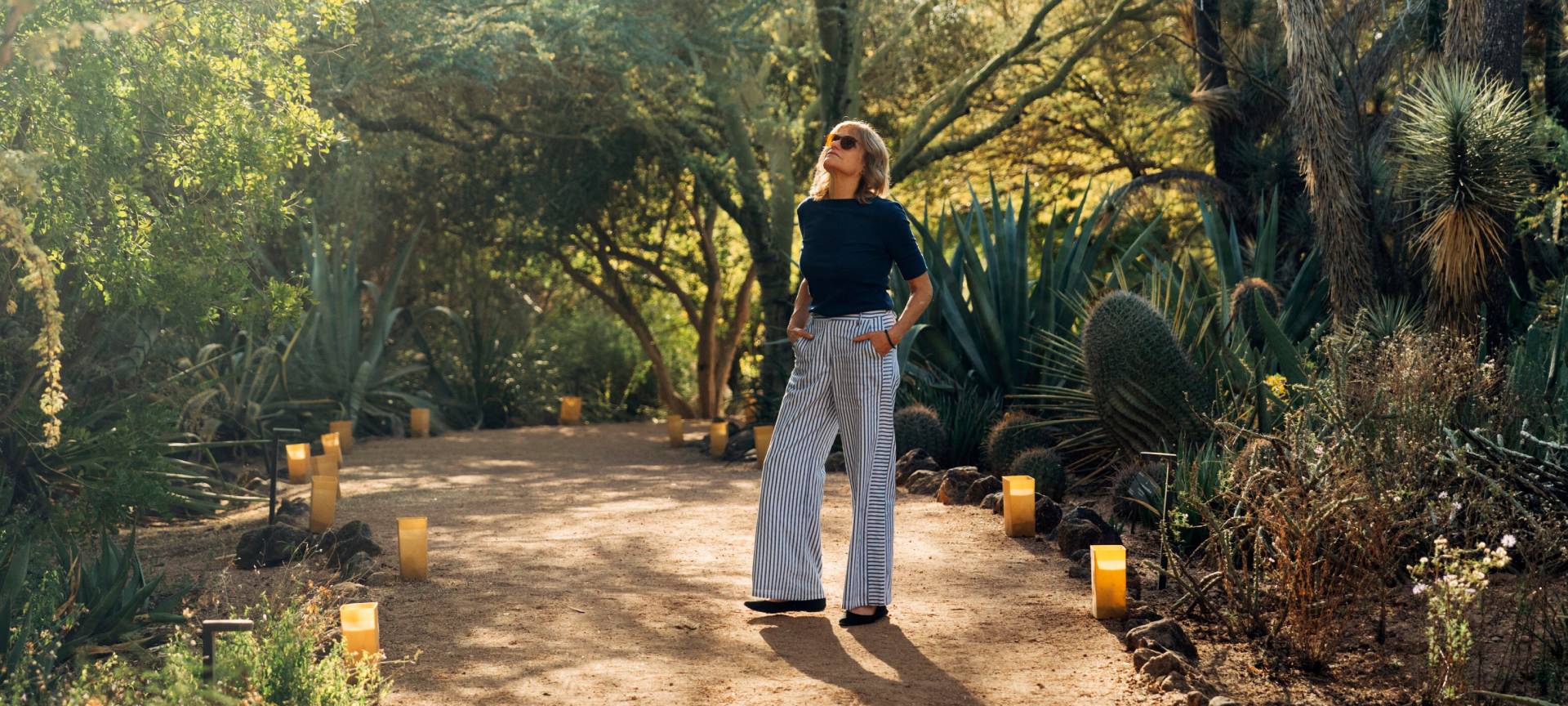 <p>Soaking in the natural beauty of the Desert Botanical Garden.</p>