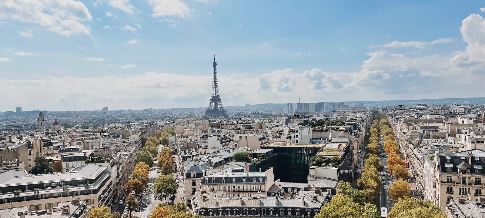 A view over Parisian rooftops.