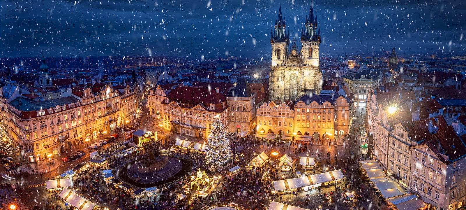 Prague's main Christmas Market is held in the historic Old Town Square.