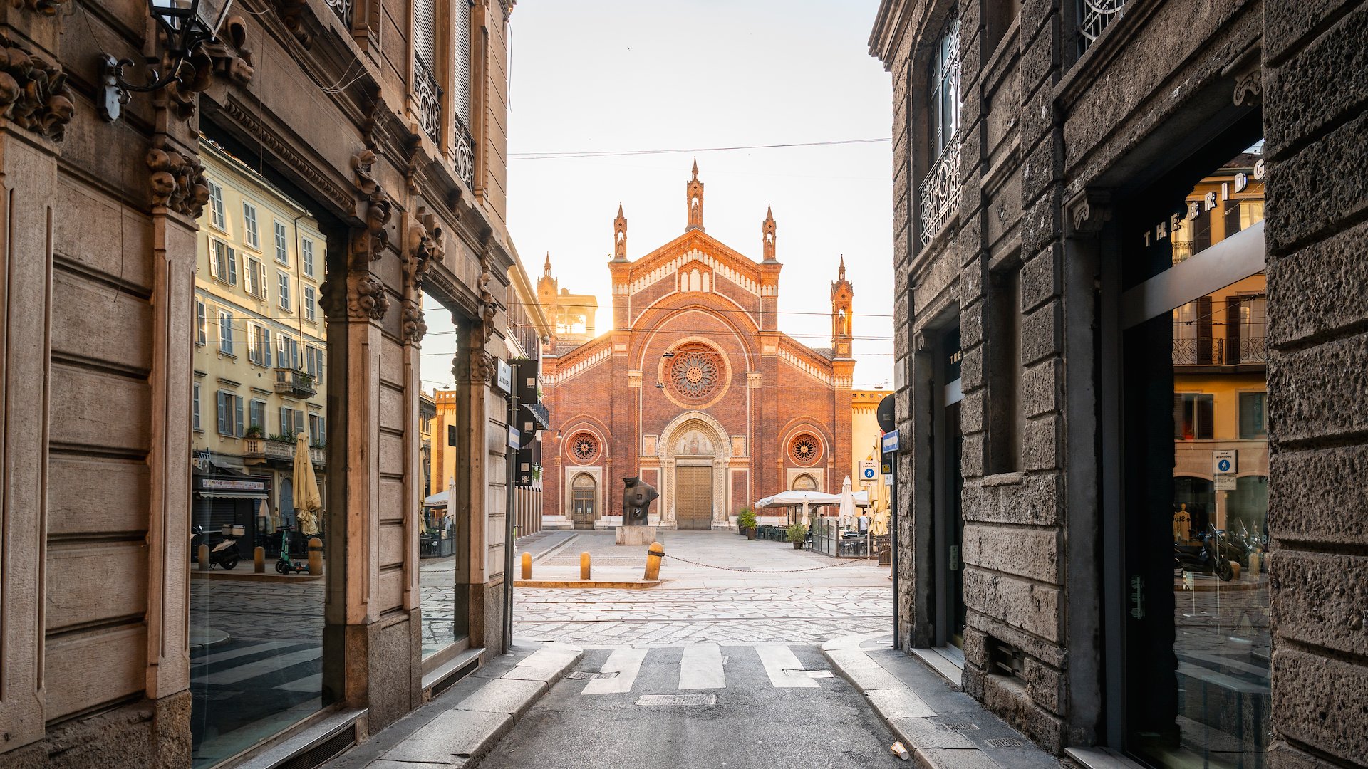 Santa Maria del Carmine church in Brera’s Piazza del Carmine.