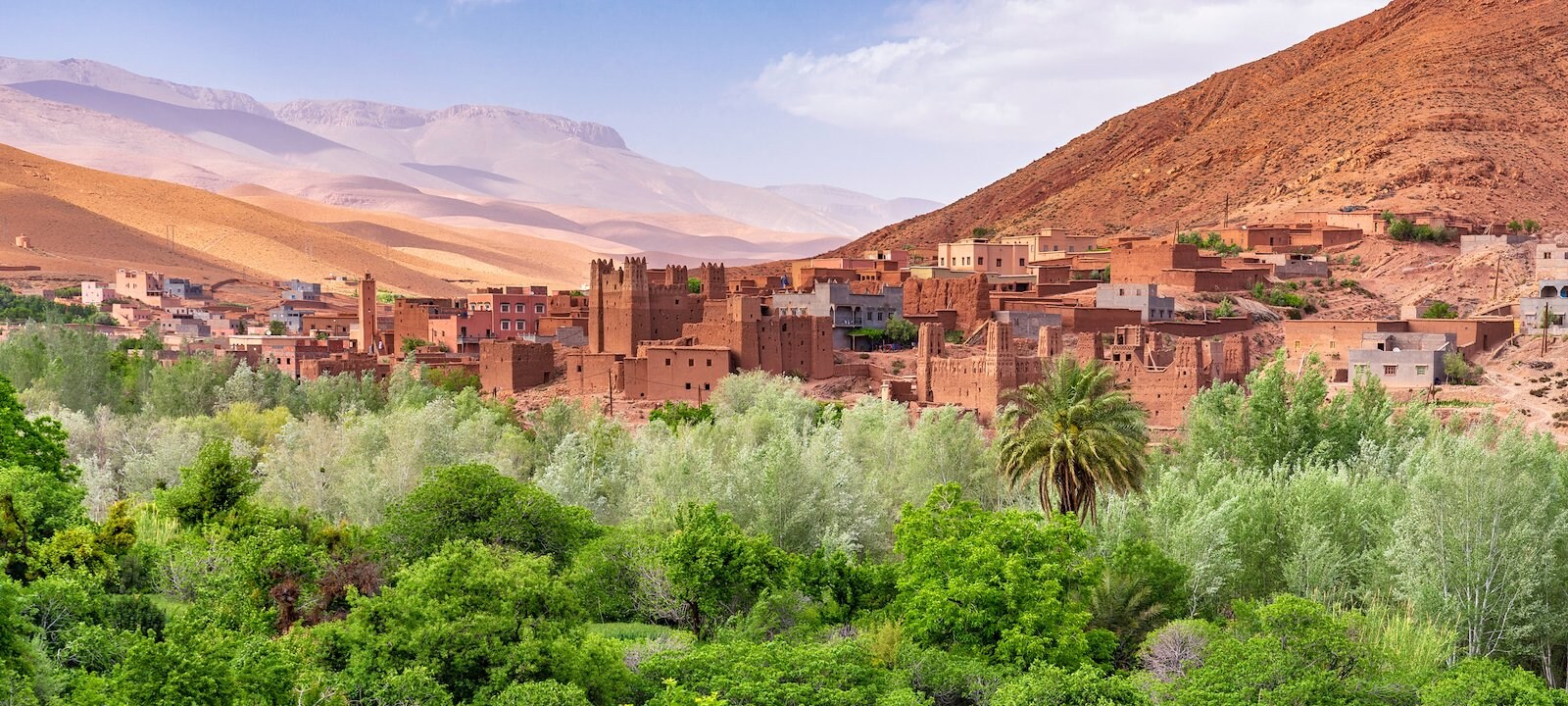 A kasbah (village) in north Morocco.