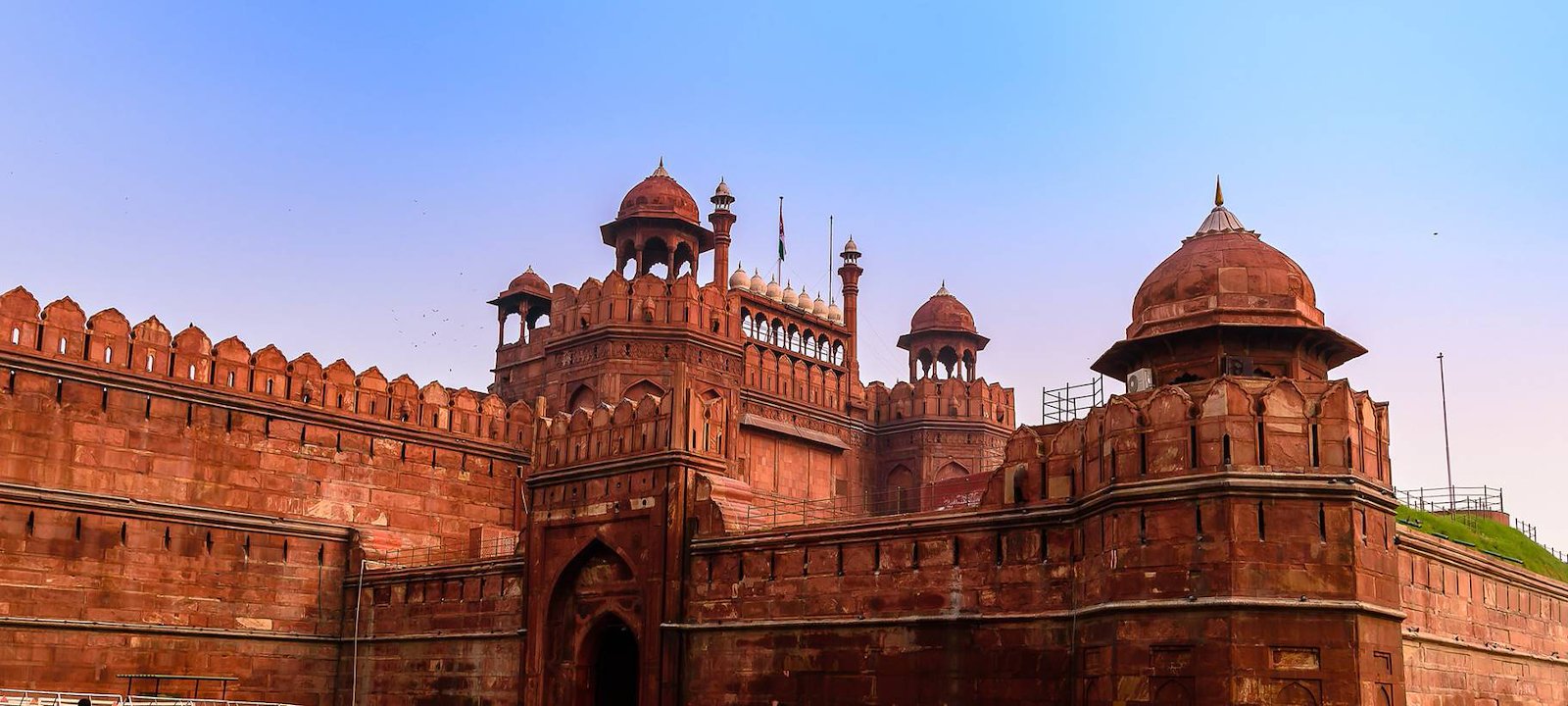 Red Fort of Delhi in India.