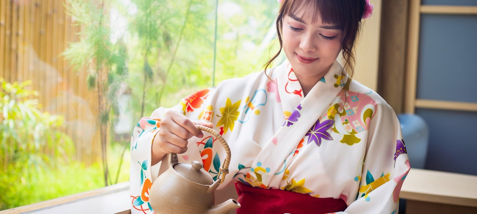 Traditional tea ceremony in Japan.