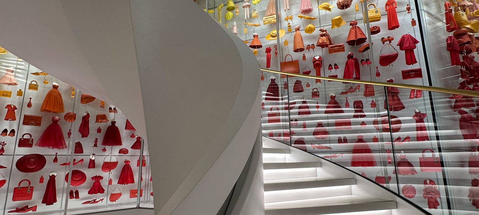 More than 1,874 creations in miniature at La Galerie Dior's entrance.