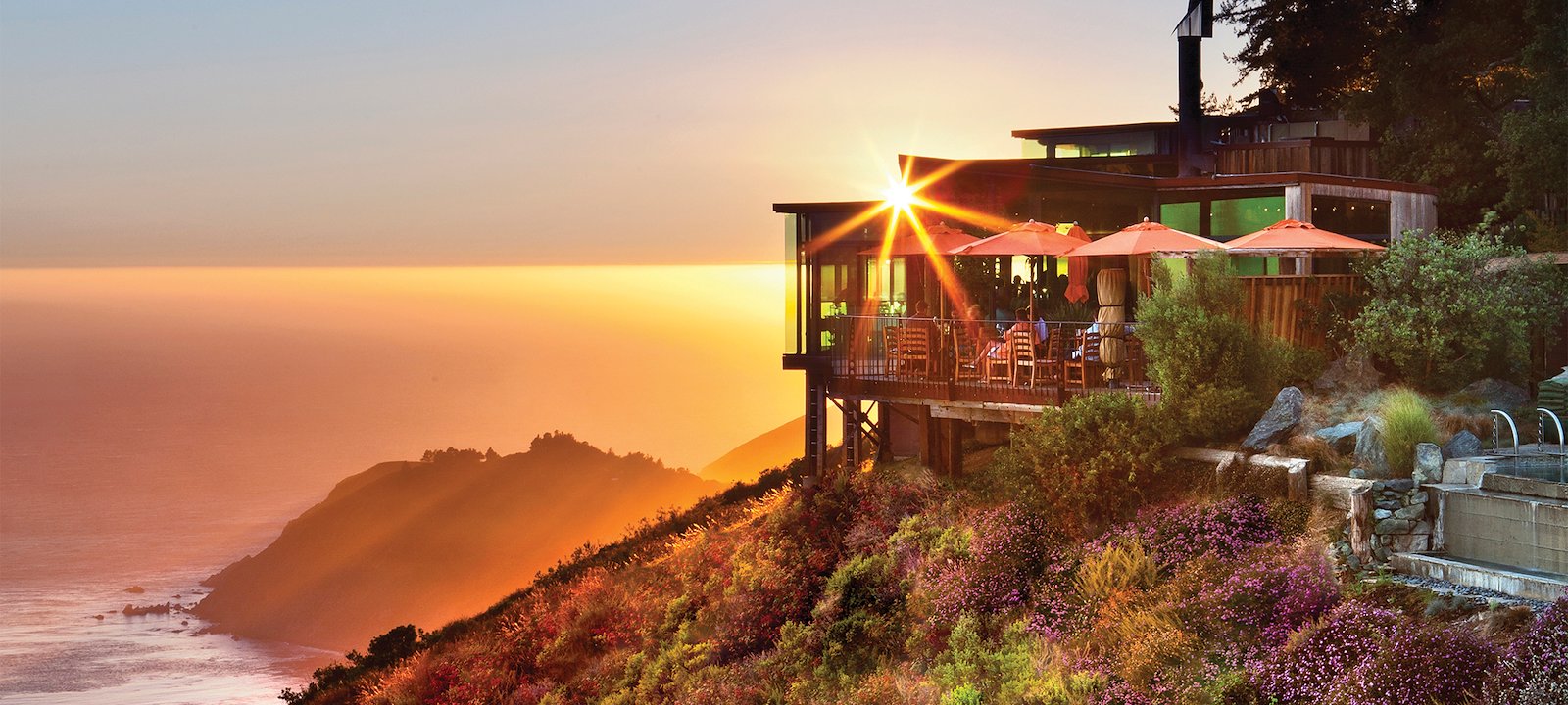 Landscaping at Post Ranch Inn focuses on native plantings to restore the natural ecosystem.