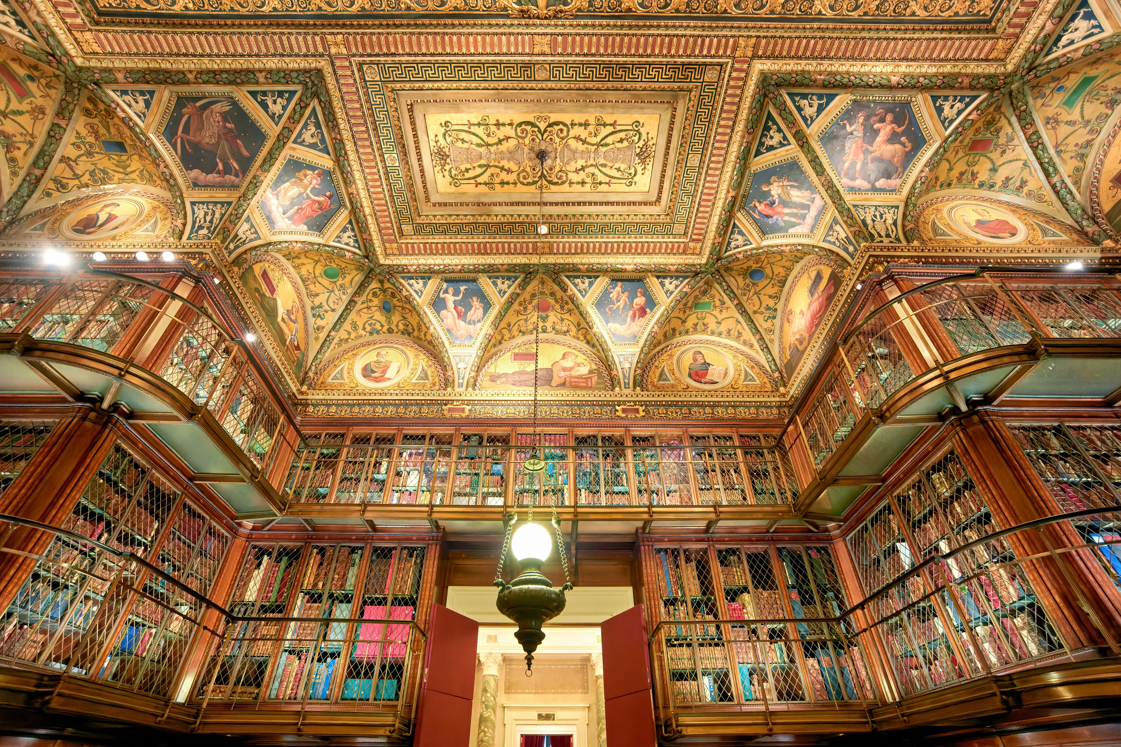 The Morgan Library & Museum’s magnificent library.