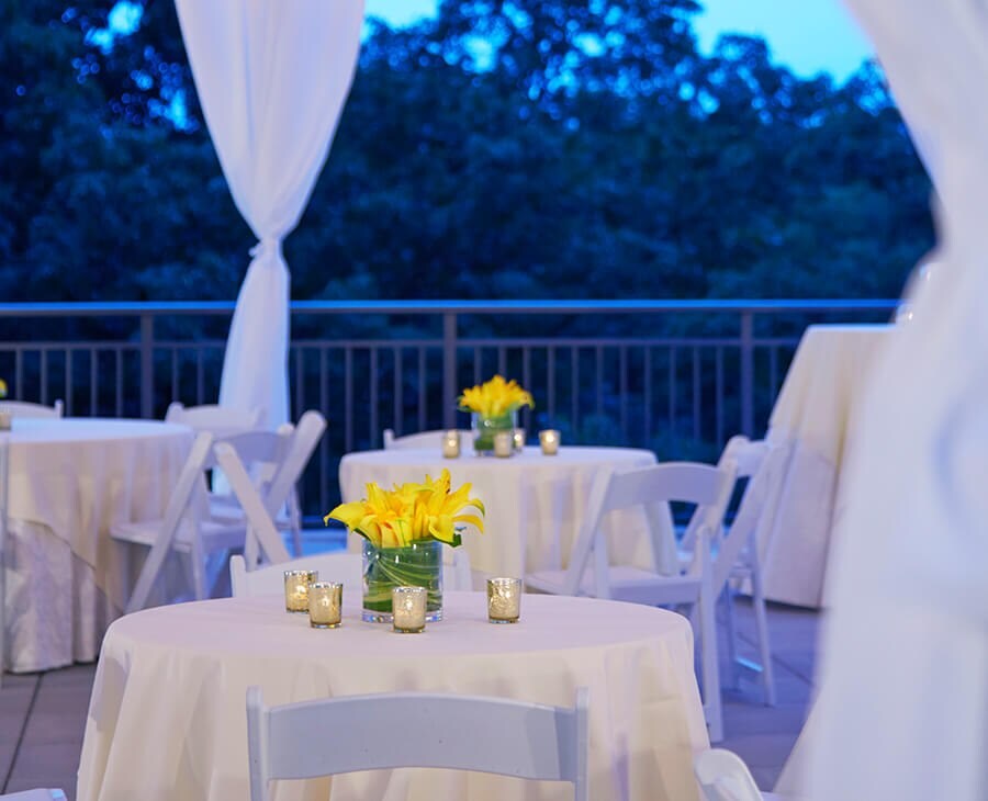 Outdoor Terrace At Villa Christina Atlanta Georgia