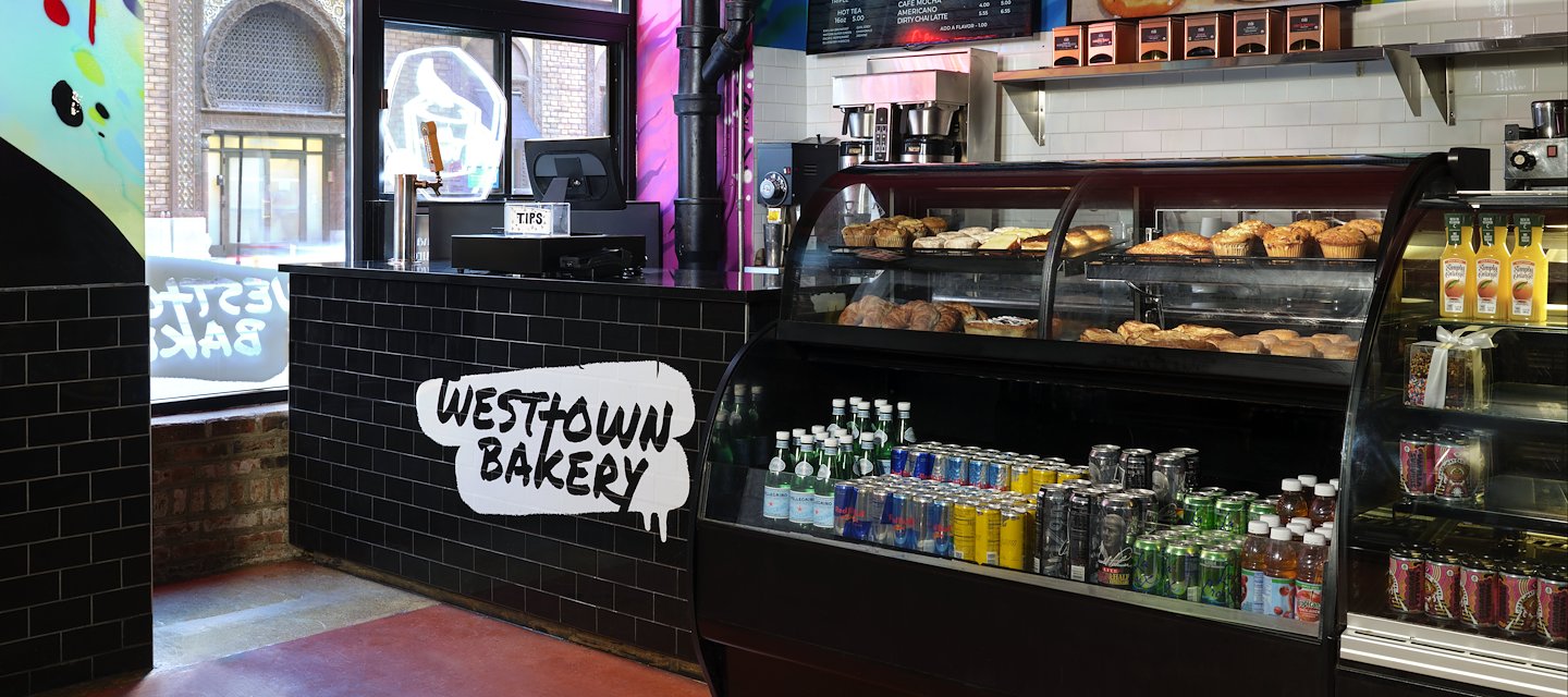 The West Town Bakery serves treats at ACME Hotel in Chicago, Illinois.