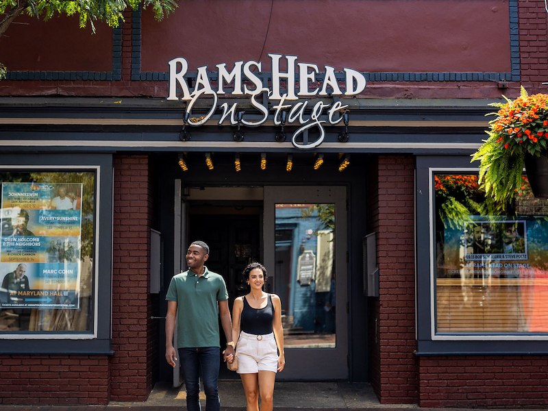 Couple outside the Ram's Head Concert
