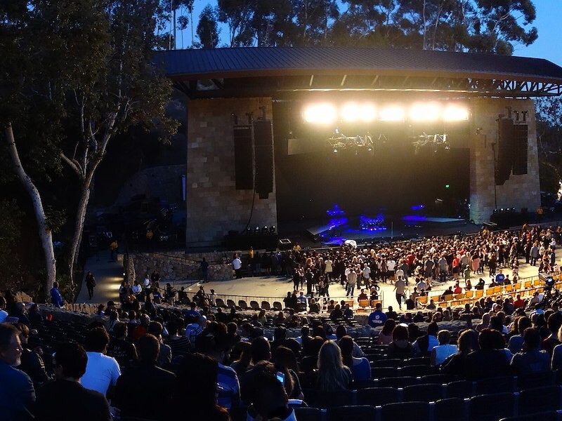 A crowd of people on a stage