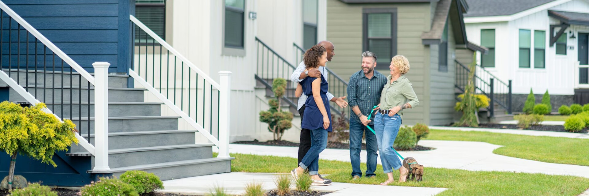 All Age Homes Two Couples Laughing