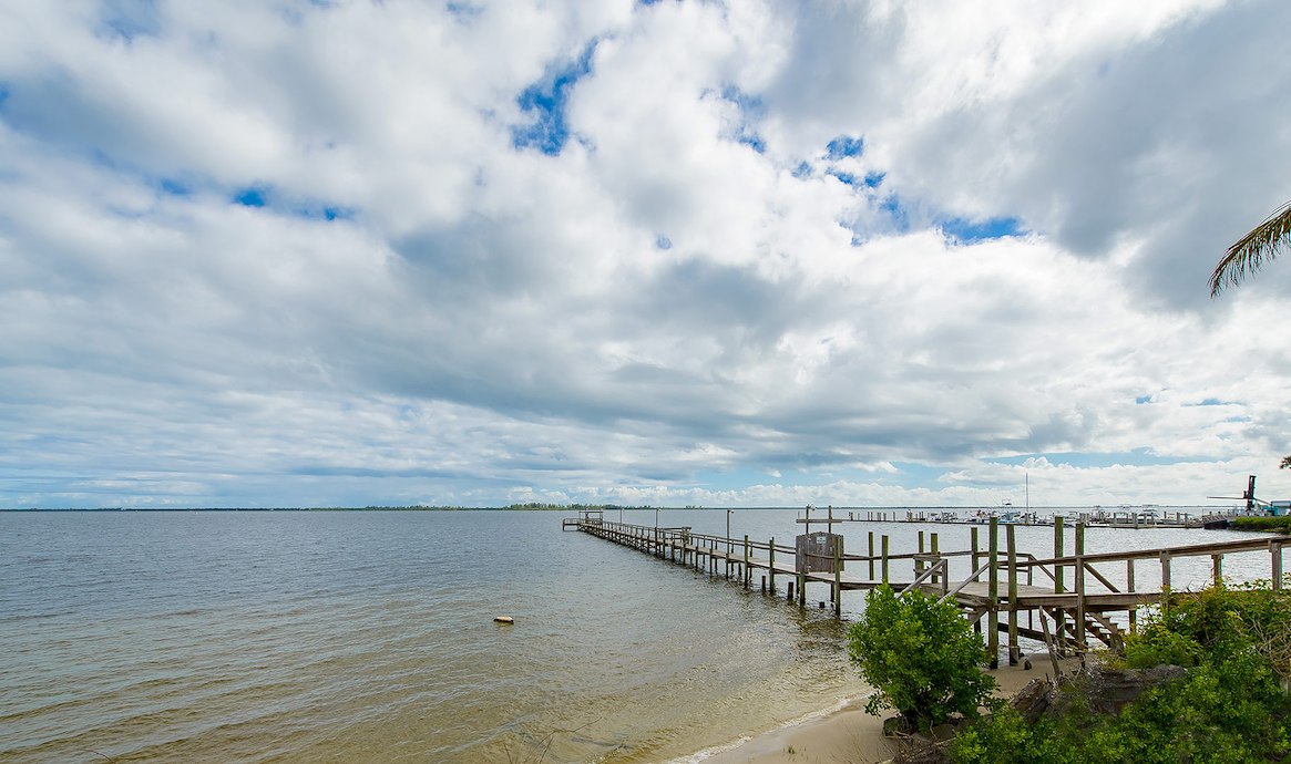Pier and open water