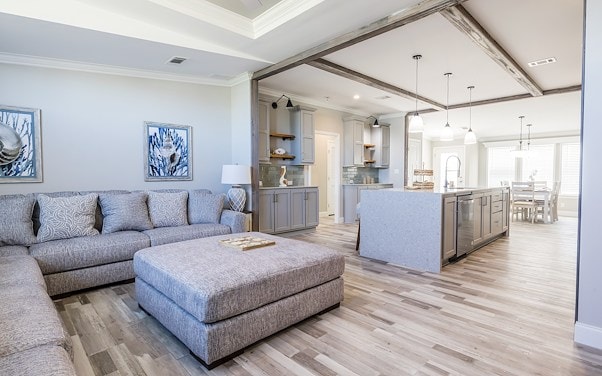 Living room flooring