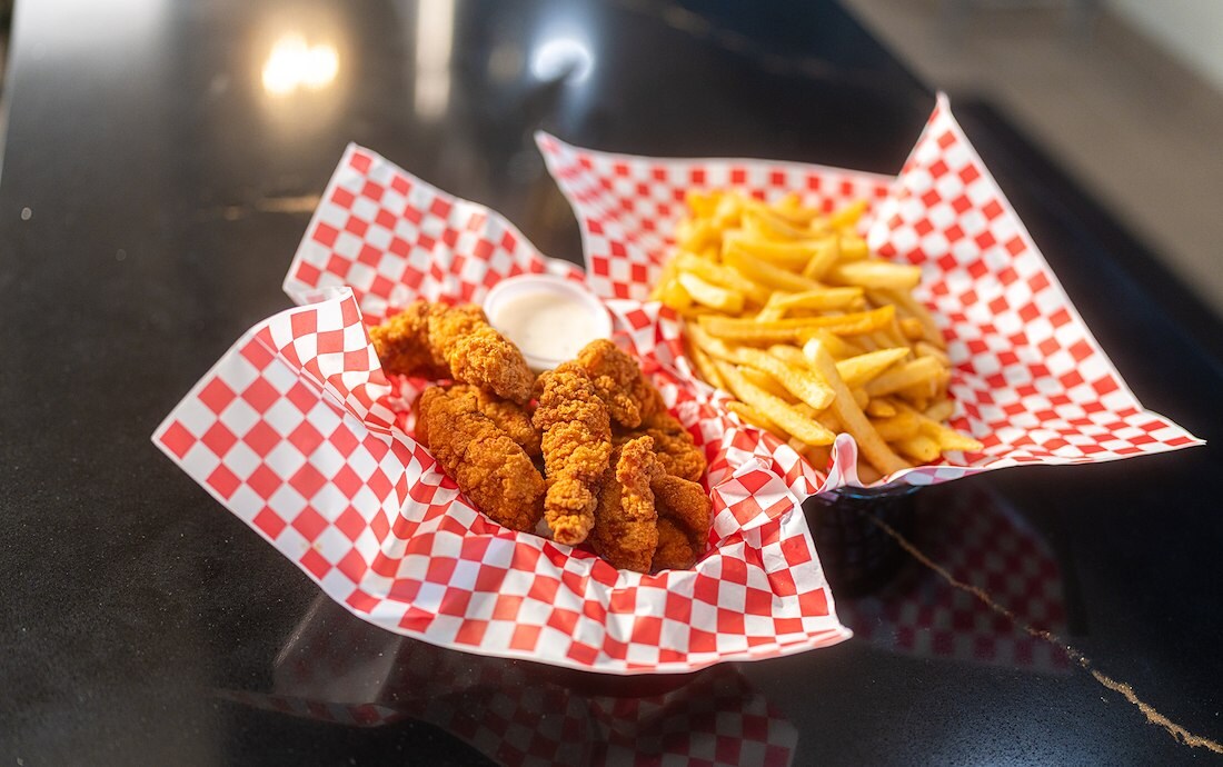 Chicken tenders and fries