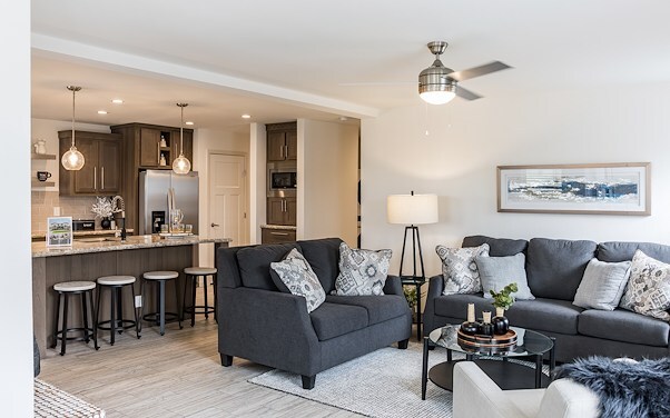 Living room inside home