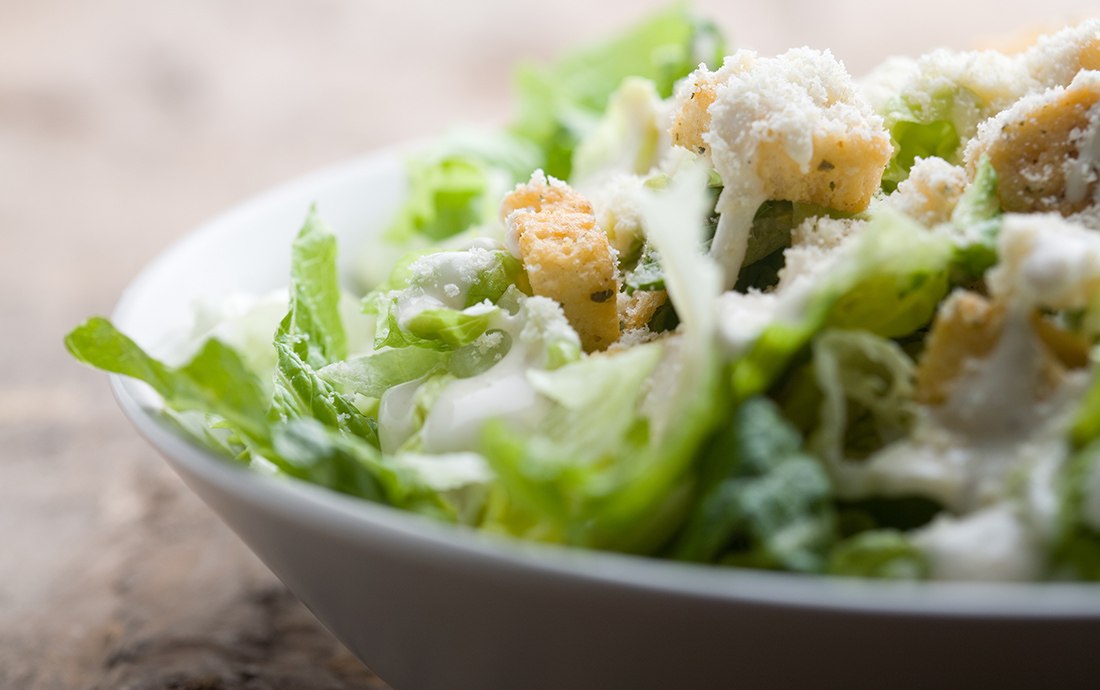 Salad with croutons