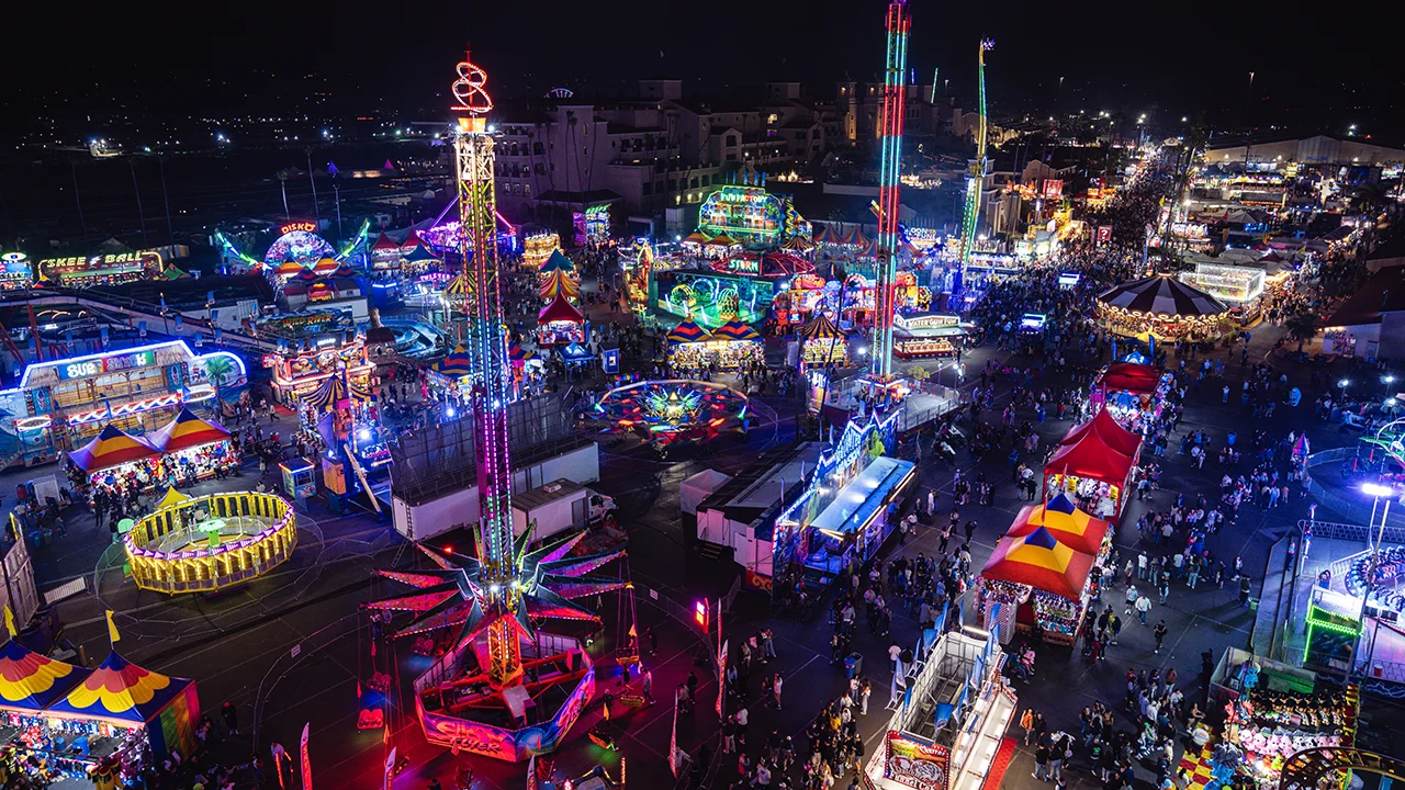 San Diego County Fair at night