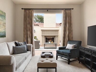 Three Bedroom Ocean Villa Living Room at Terranea Resort Rancho Palos Verdes California