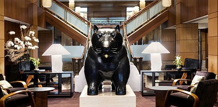 Lobby View at The Kitano Hotel New York