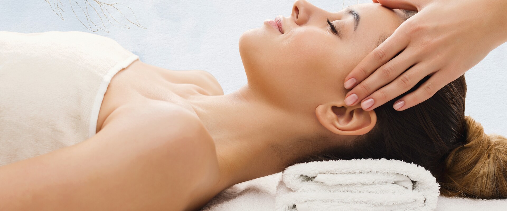 Guest enjoying a facial treatment in Cooperstown, NY