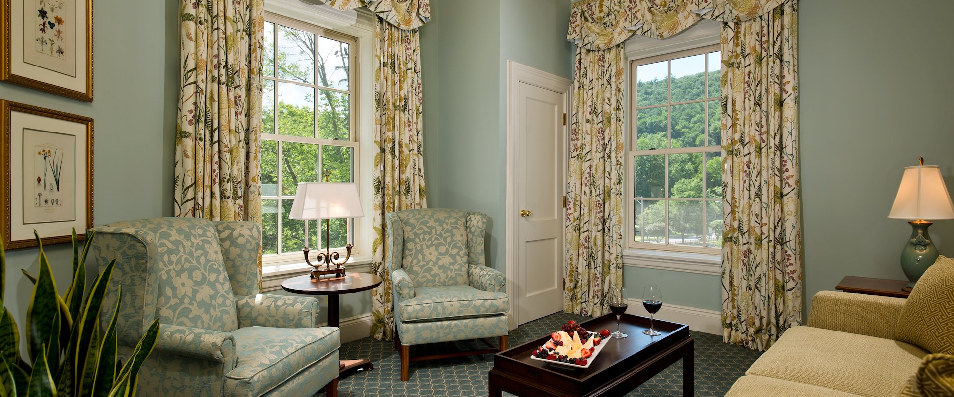 Spacious Suite Living Room at The Otesaga Resort Hotel, New York