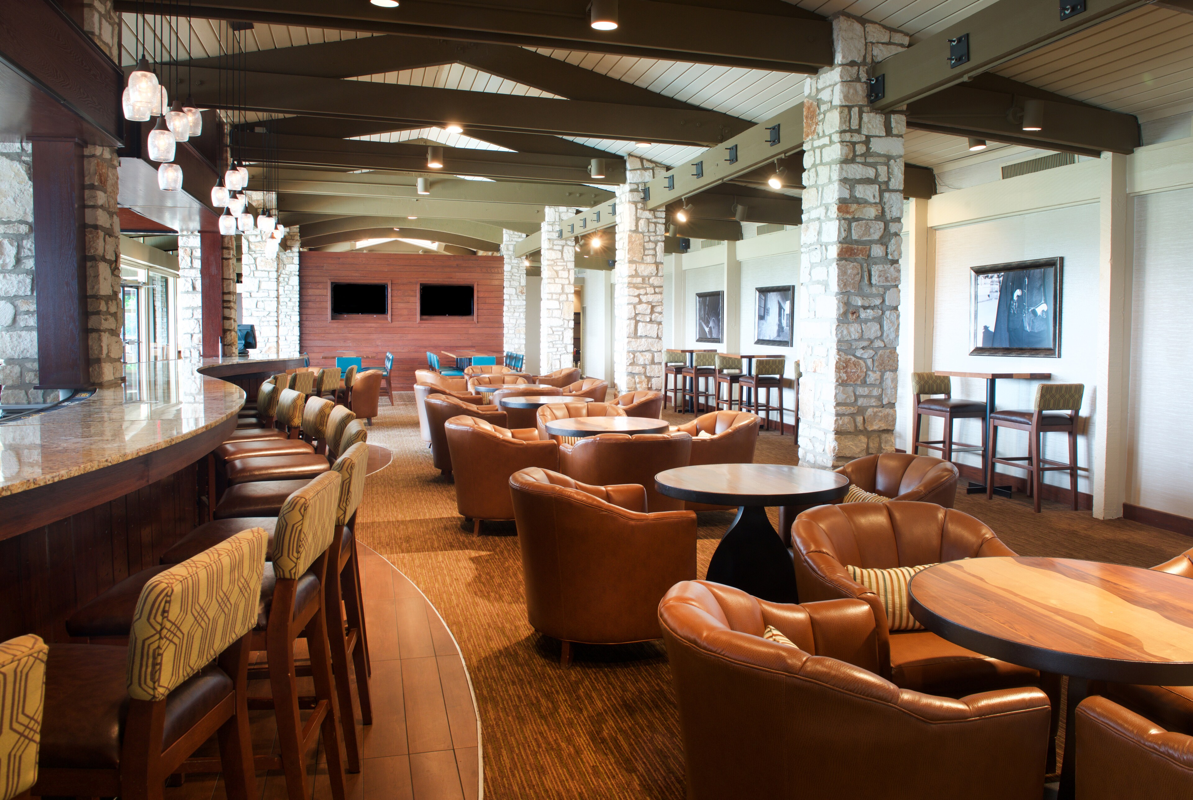 Elegant resort bar lounge at Lakeway Resort & Spa, Texas