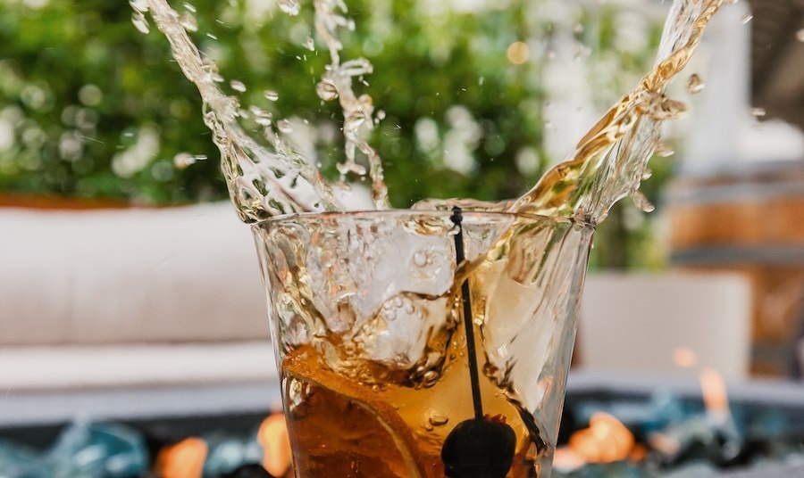 New Fashioned Cocktail at Malibu Canyon Bar and Grill