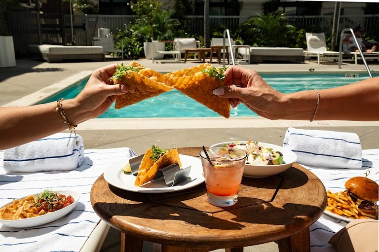 Poolside Dining