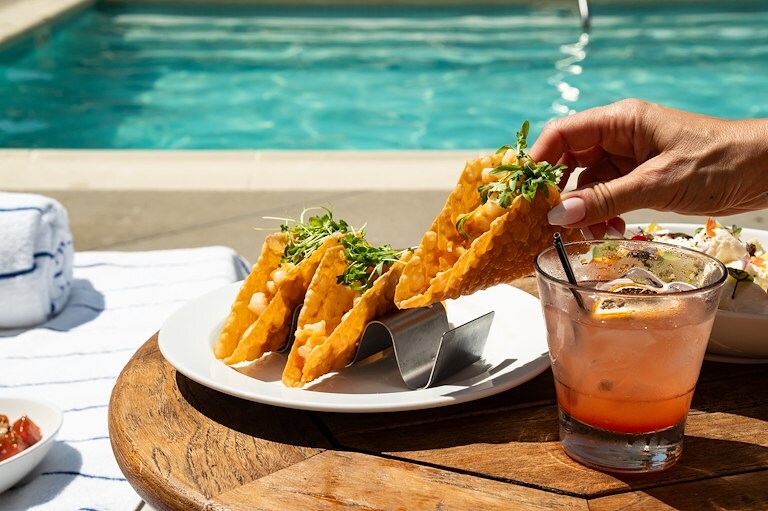 Relax and Dine Poolside in Calabasas