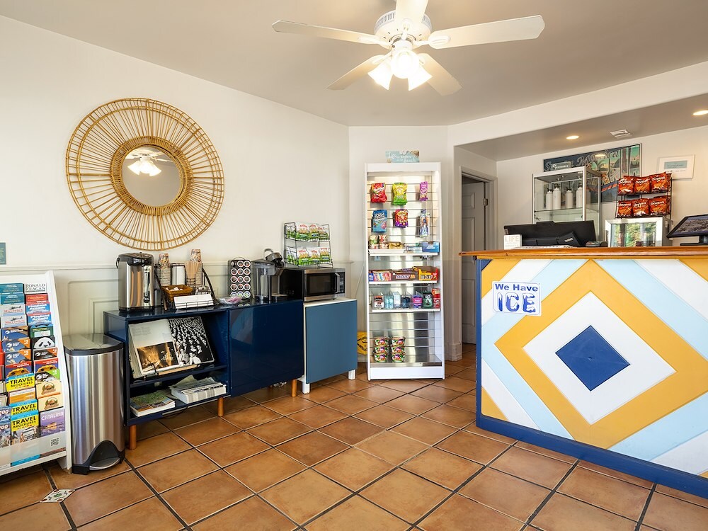 Reception Area of Sea Blue Hotel, Santa Monica, California