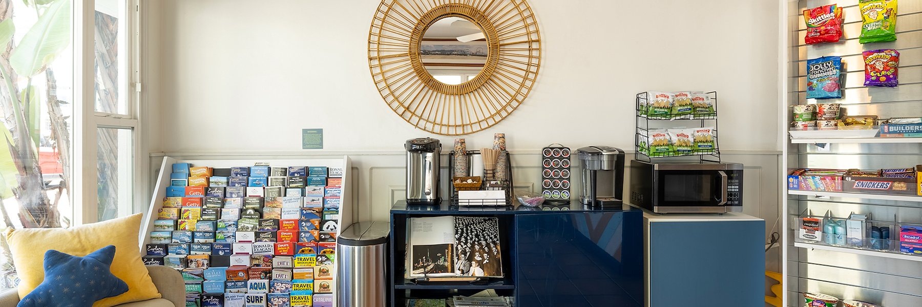 Reception Area at Sea Blue Hotel, Santa Monica, California